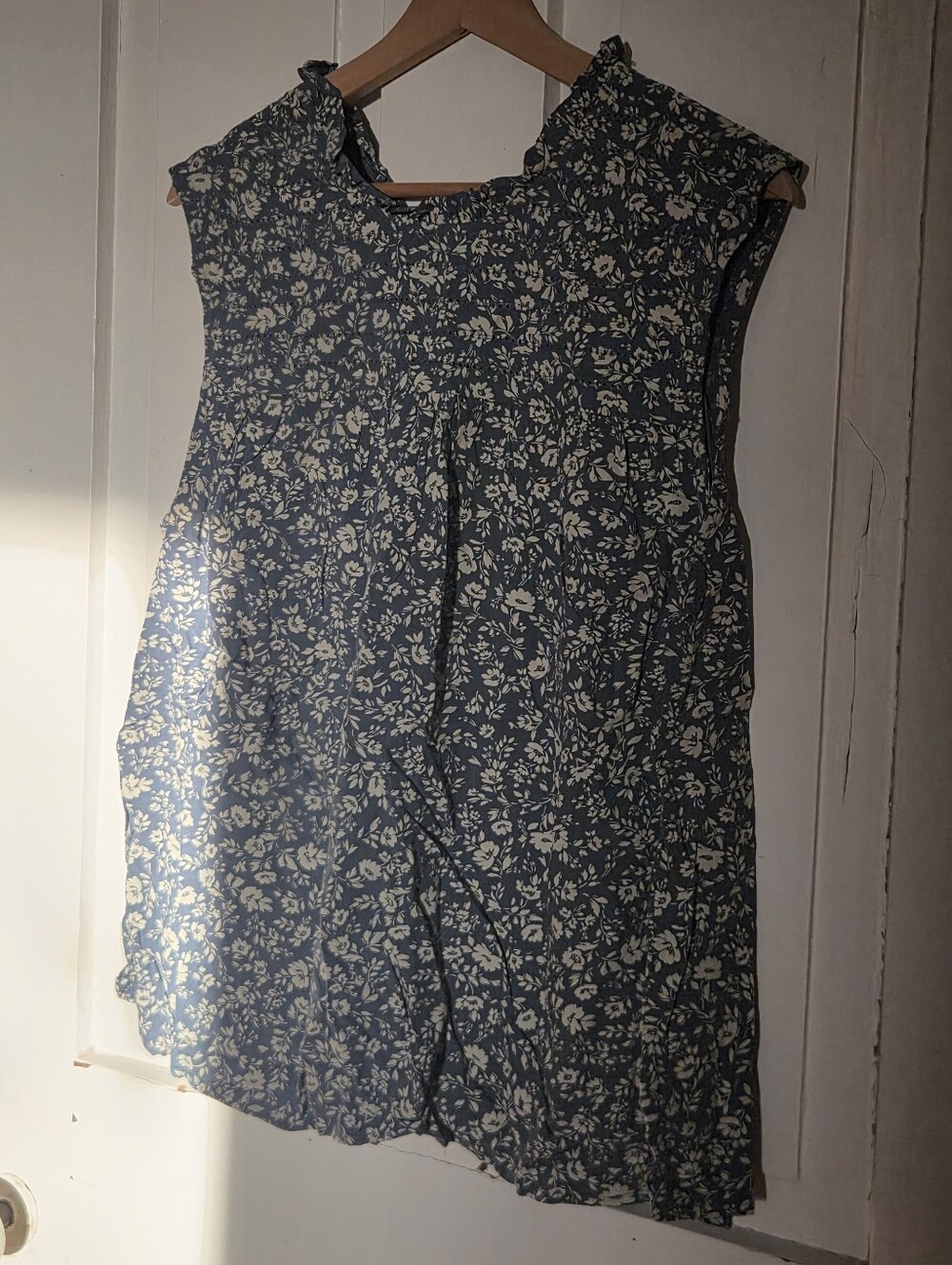 Blue Floral Blouse